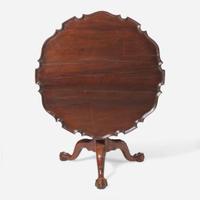 An impressive George III Chippendale carved mahogany tilt-top tea table circa 1760