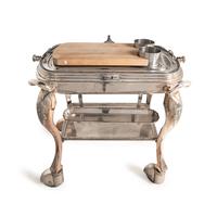 A Silver-Plate Roast Trolley