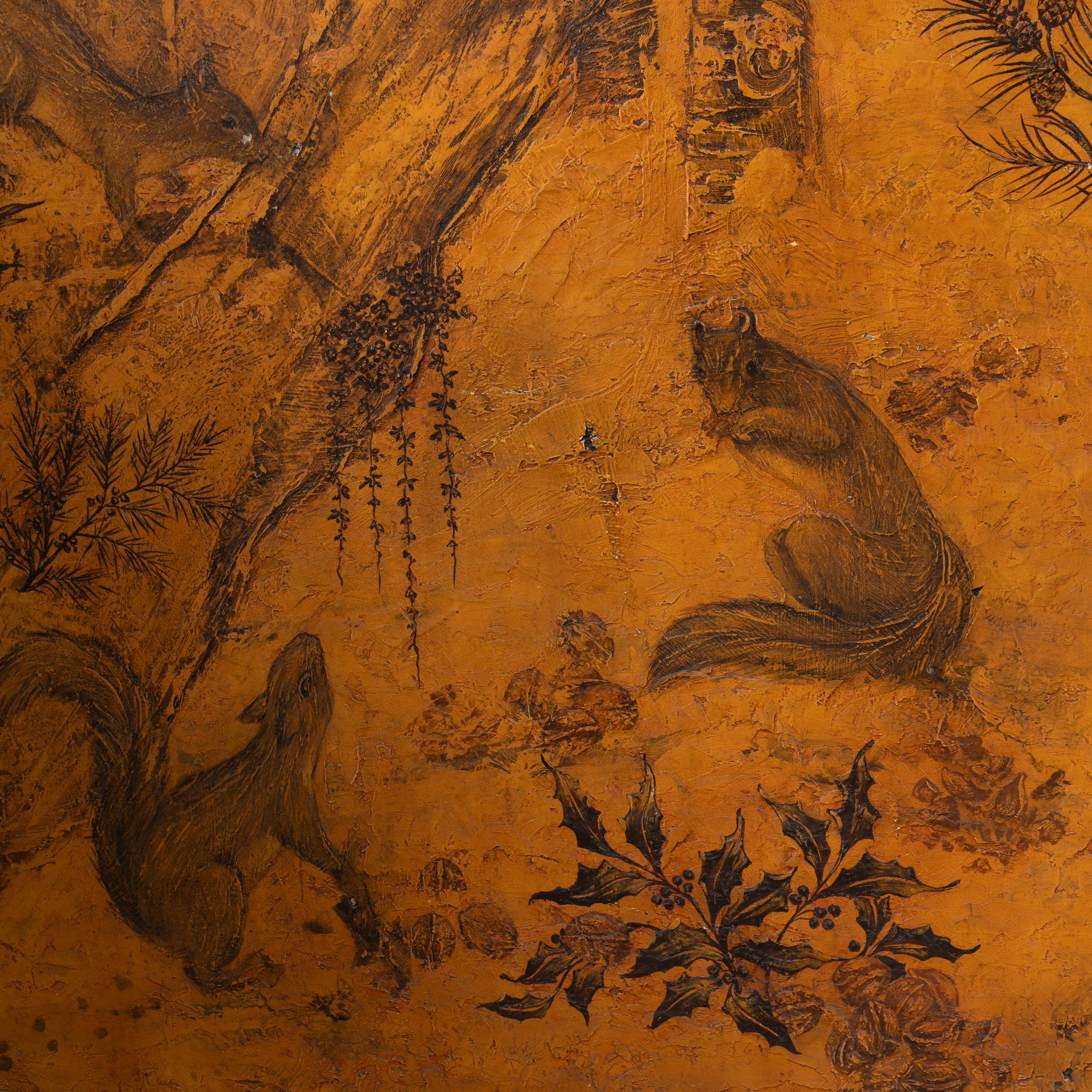 Robert Winthrop Chanler (American, 1872–1930) — Screen depicting ' Porcupines' and ' Squirrels', 1922-23