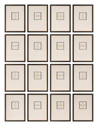 Sixteen Framed Groups of Grand Tour Plaster Intaglios