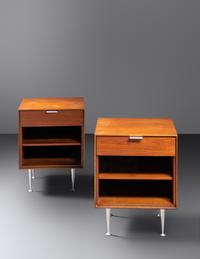 Pair of Thin Edge Nightstands Herman Miller, USA