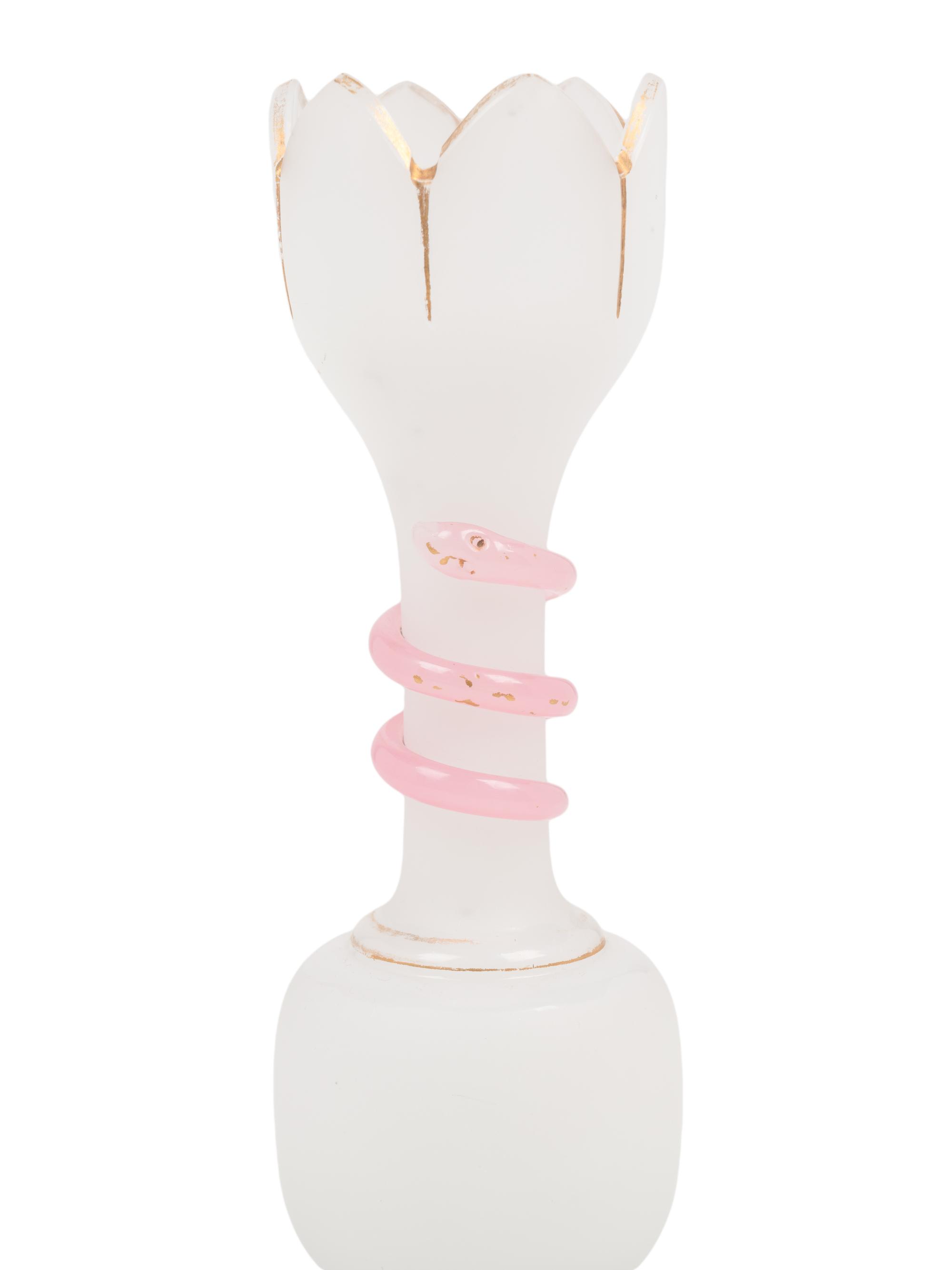 Two Pairs of Opaline Glass Vases
