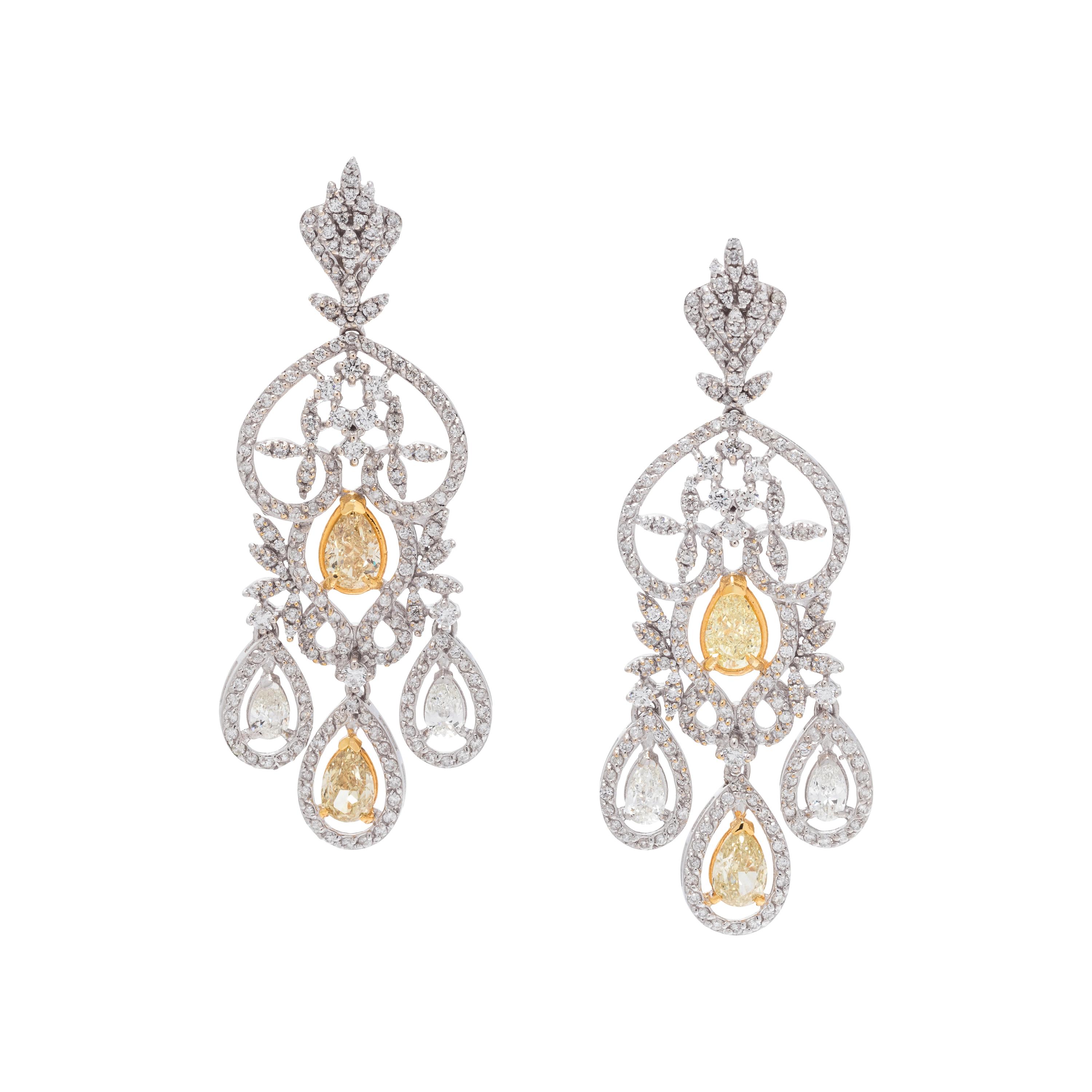 DIAMOND AND COLORED DIAMOND EARRINGS