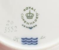 A Set of Twelve Royal Copenhagen Flora Danica Bread Plates Diameter 5 3/4 inches. — CIRCA 1979-1983