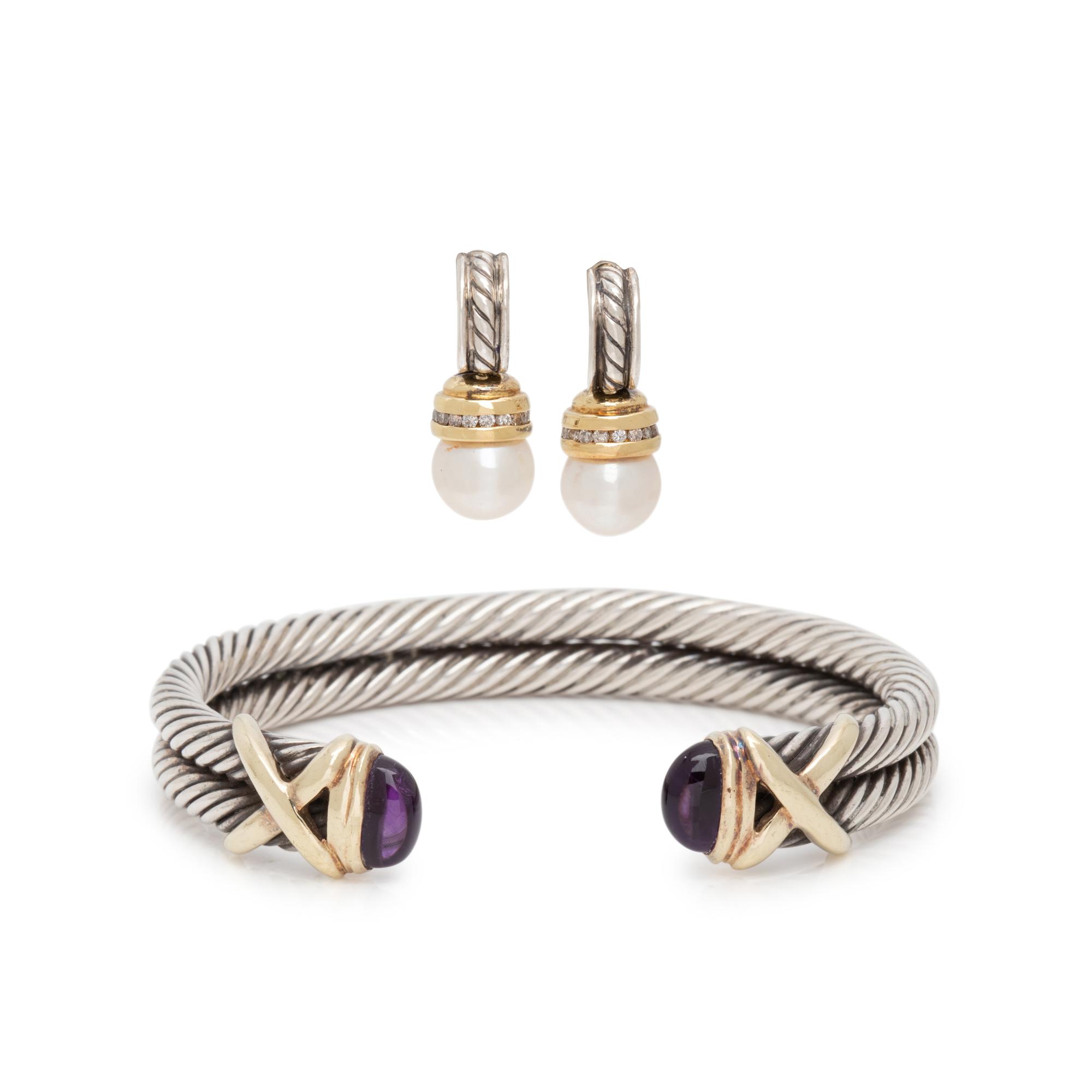 DAVID YURMAN, COLLECTION OF STERLING SILVER AND YELLOW GOLD JEWELRY