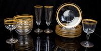 An Assembled Collection of Glass Table Wares Height of first 5 5/8 inches. — 20TH CENTURY