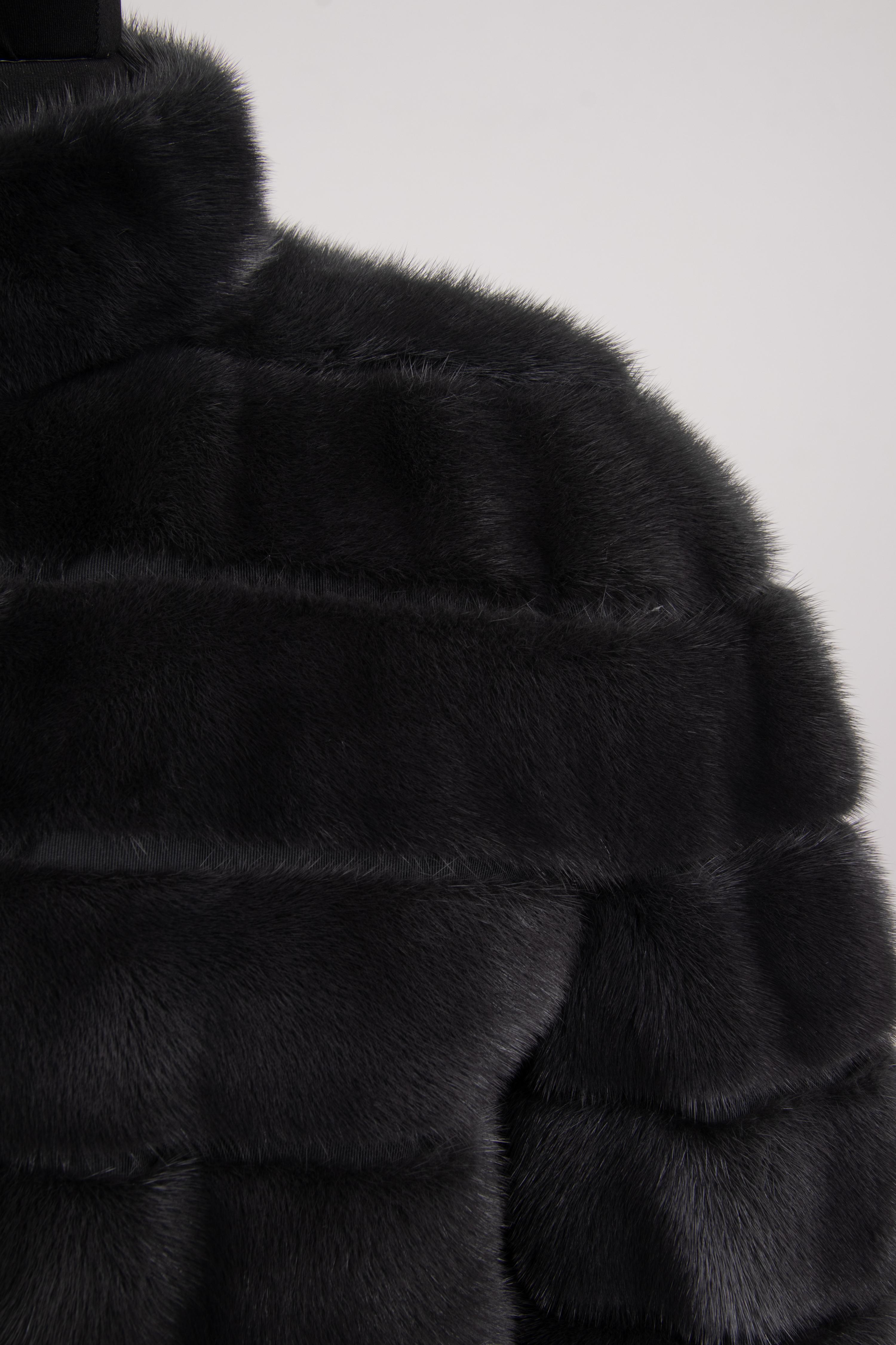 Fendi Gray Mink Banded Coat, 2013