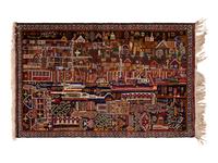 Two Afghan Wool Rugs