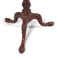 A Chippendale Carved Mahogany Tilt-Top Pie-Crust Tea Table
