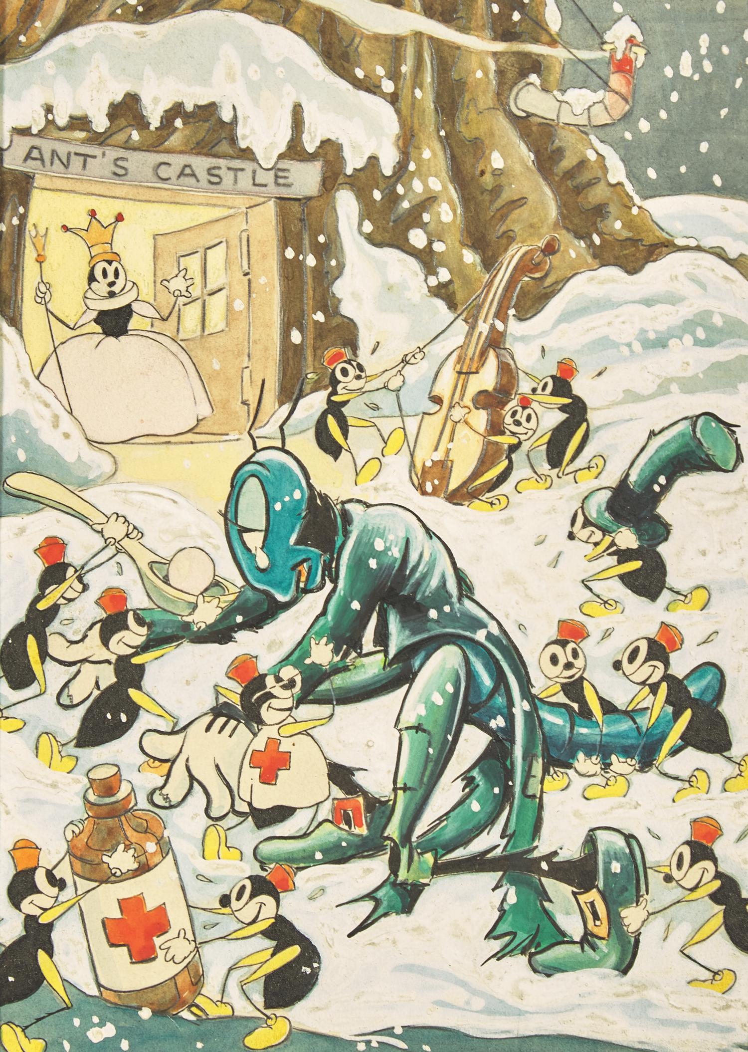 The Grasshopper And The Ants; Original illustrations for Walt Disney's Silly Symphon y, Good Housekeeping, 1934