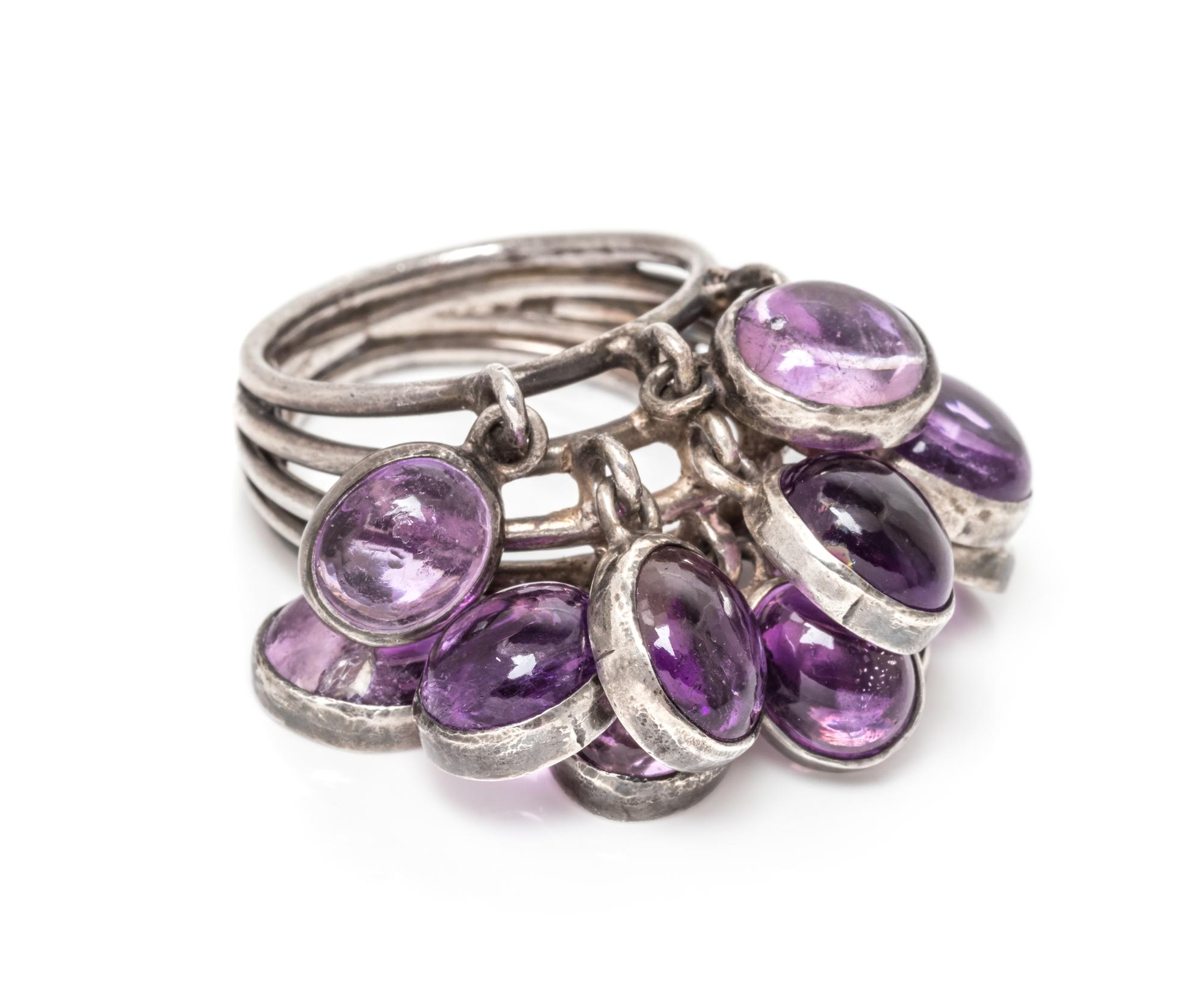 A Sterling Silver and Amethyst Ring, Carmen Beckmann, 7.85 dwts.