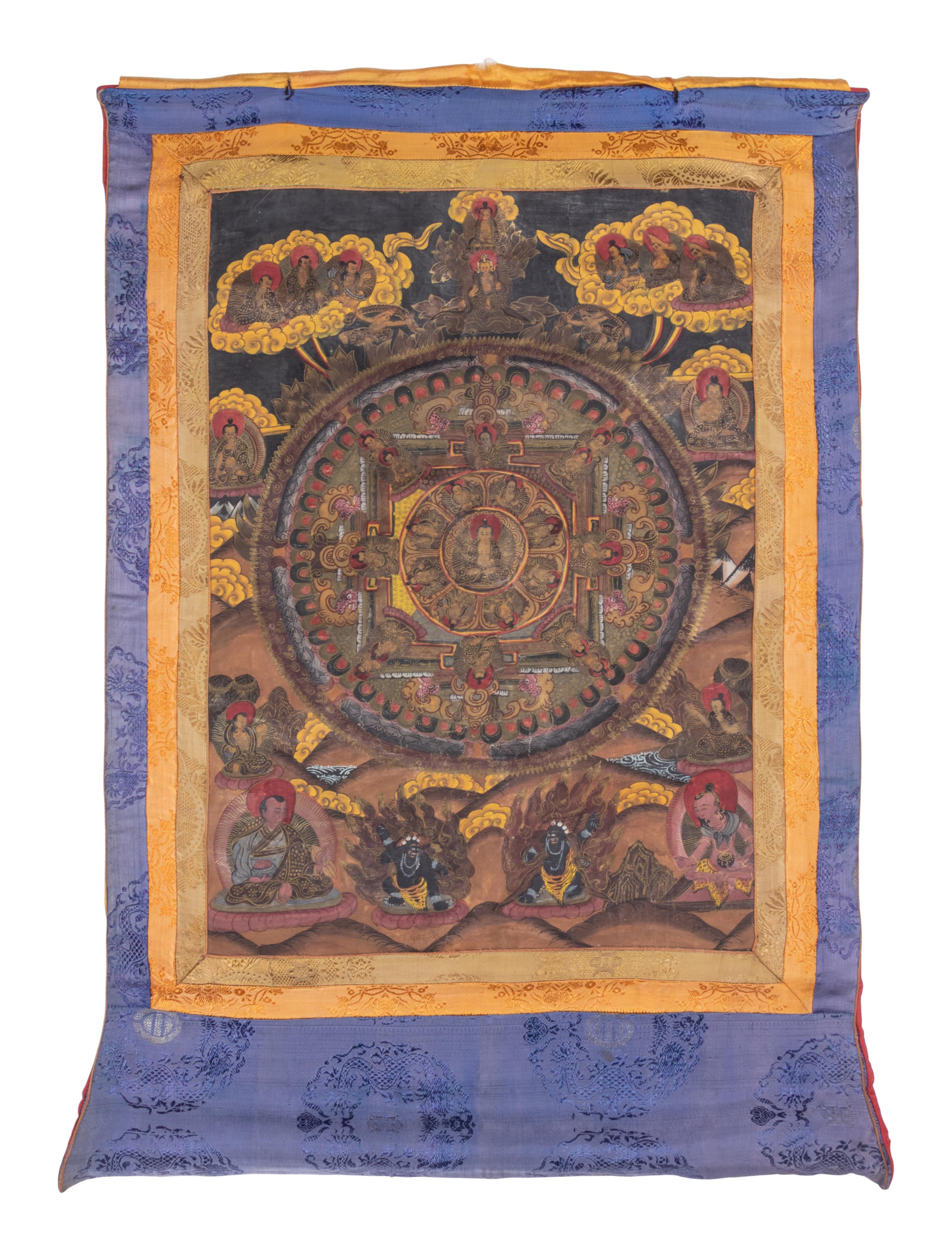 Two Tibetan Thangka Paintings