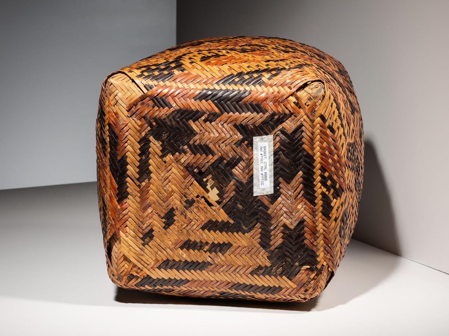 Chitimacha Lidded Storage Basket