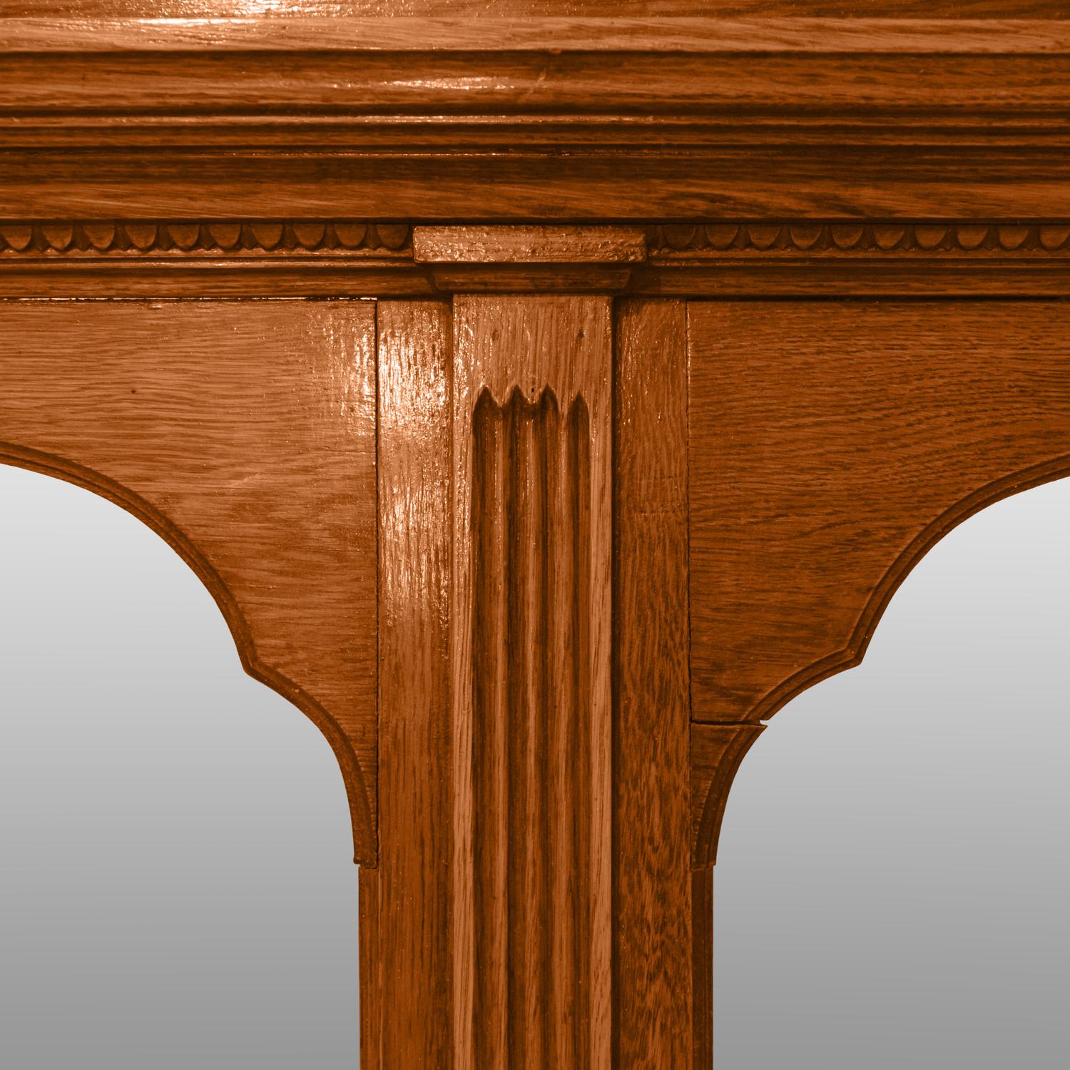 An Oak Mirror 98" W x 4" D x 50.5" H — Argentina, Circa 1900
