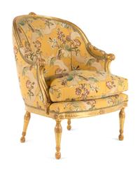 A George III Giltwood Bergère