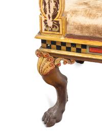 A Pair of Italian Neoclassical Painted Klismos Style Chairs