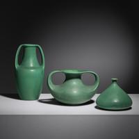 Collection of Three Vases Teco, USA