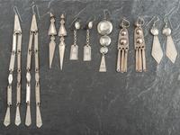 Southern Plains German Silver Earrings