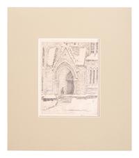 Church Doorway, Snow , 1916