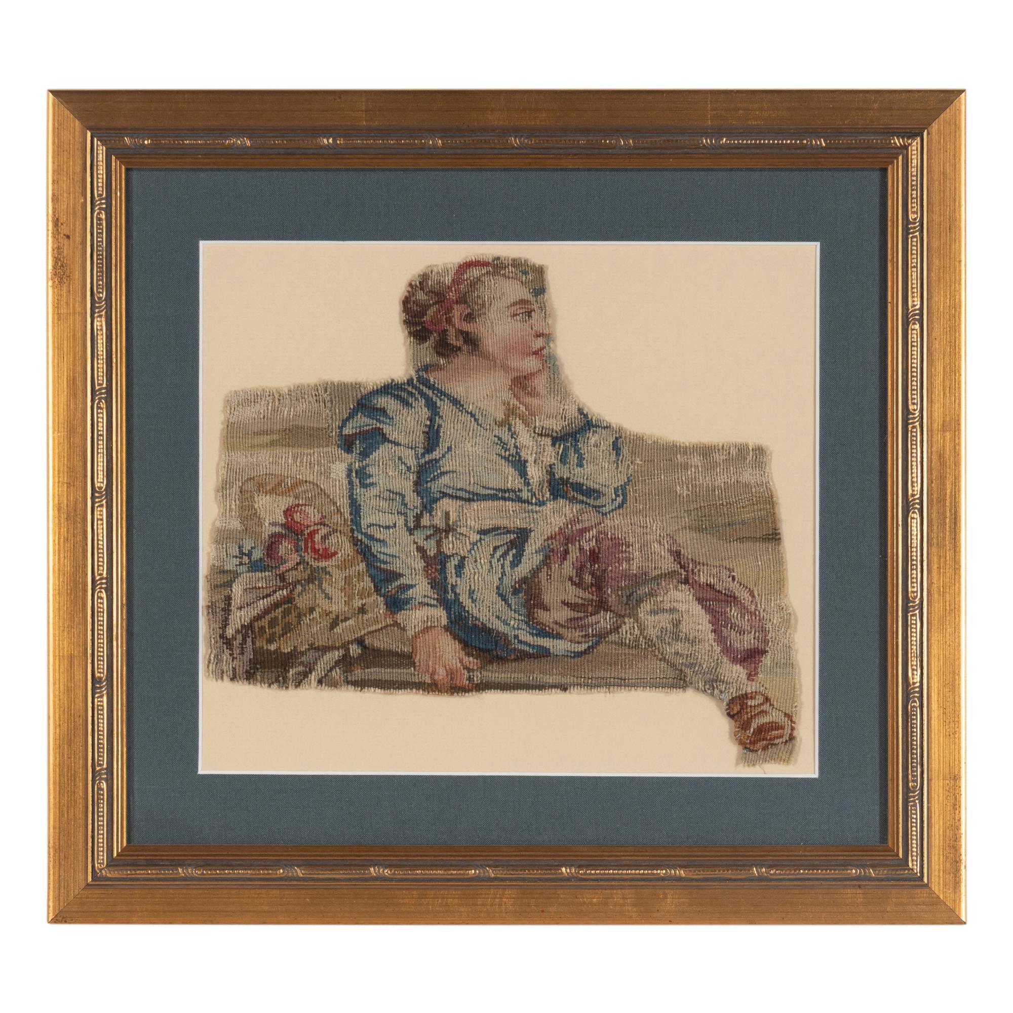 Three Framed Continental Tapestry Fragments