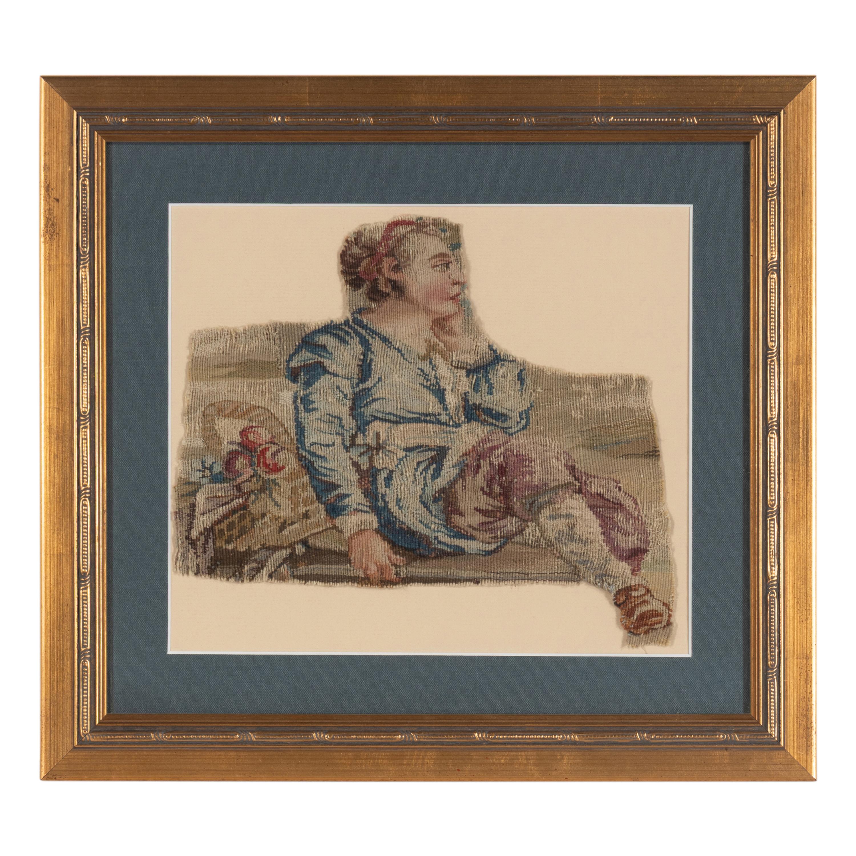 Three Framed Continental Tapestry Fragments