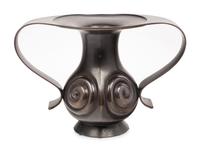 A Mimikuchi 'Flying Handle' Bronze Vase