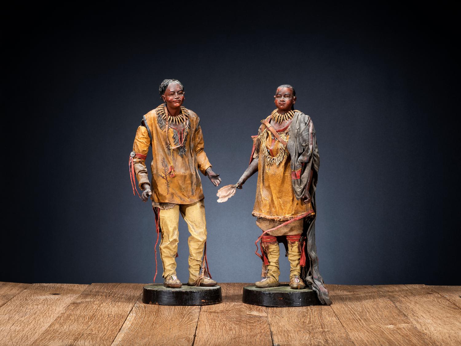 European Upper Missouri Wax Figures, Modeled After Karl Bodmer's Mandan