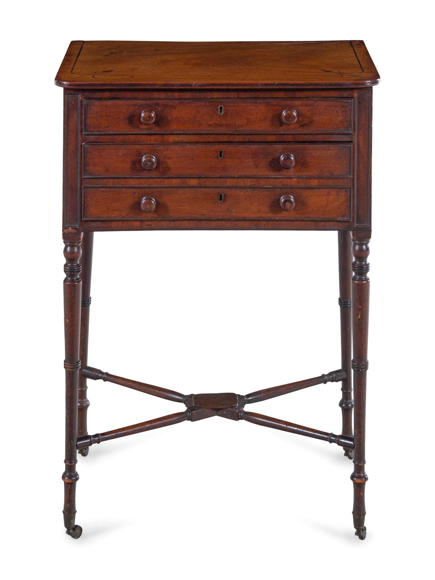 A Regency Mahogany Work Table