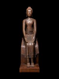 A Thai Bronze Figure of Seated Buddha