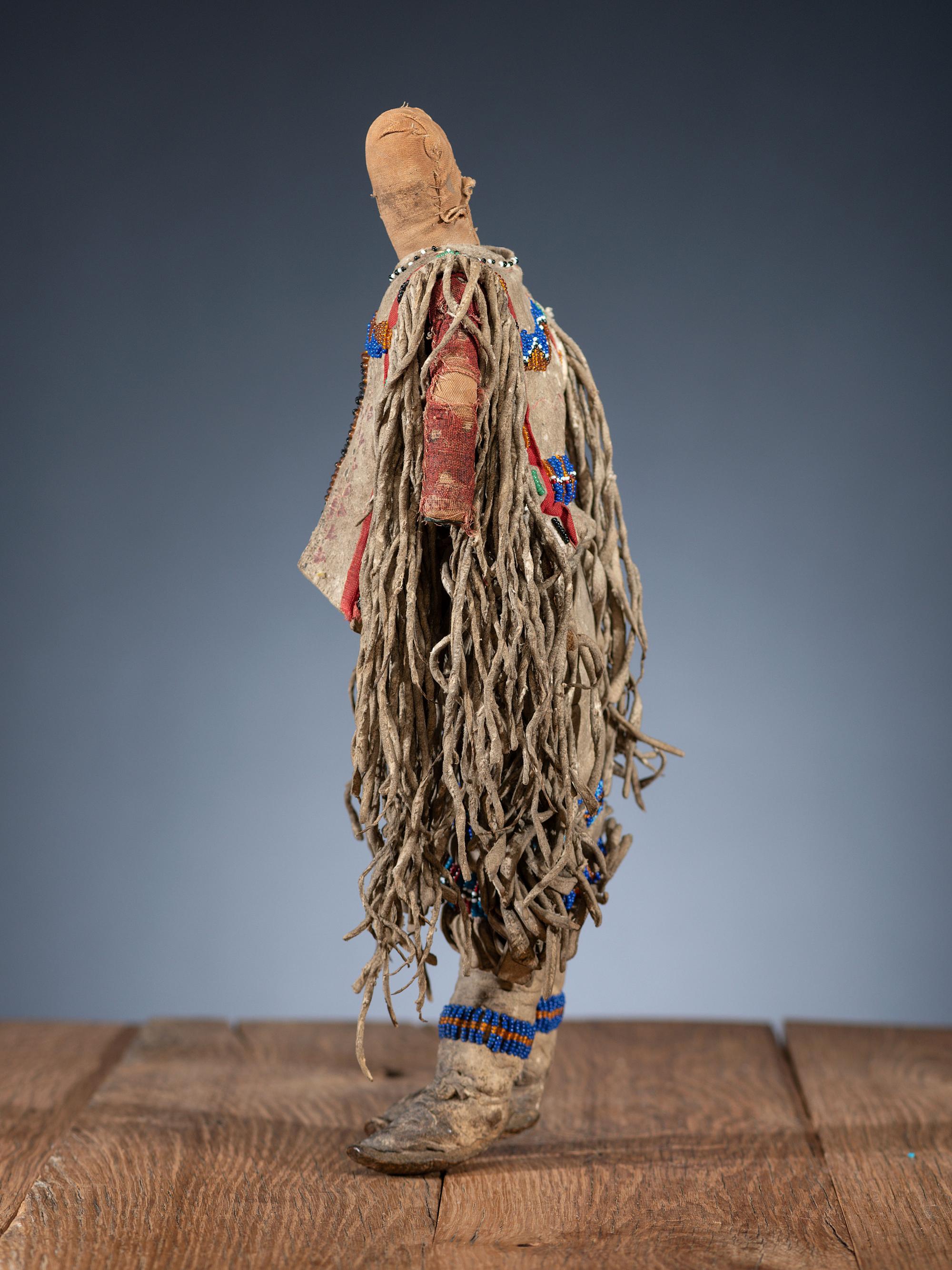 Apache Beaded Hide Doll