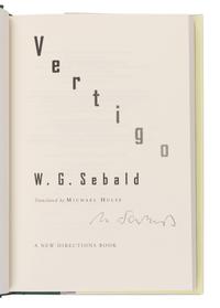 SEBALD, W.G. (1944-2001). Vertigo . 2000. -- The Emigrants . 1996. -- The Rings of Saturn . 1998. New York: New Directions.