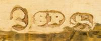 A George III Silver Vinaigrette, Samuel Pemberton, Birmingham, 1790, the lid centered with two birds atop a floral spray.