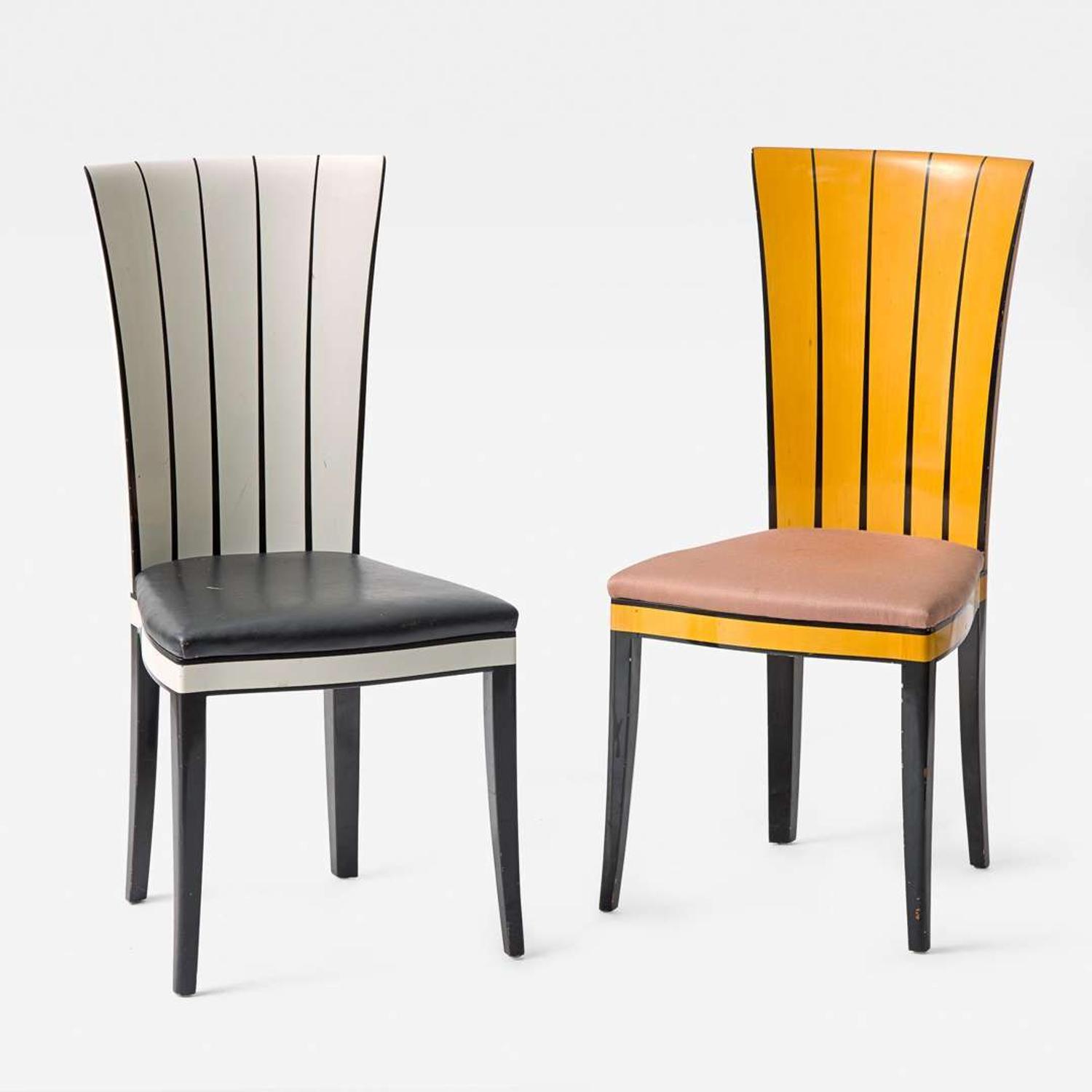 After Eliel Saarinen (Finnish-American, 1873-1950) Two "Cranbrook" Chairs, Charles Phipps & Sons, USA, designed 1929-30, the present lot circa 1990
