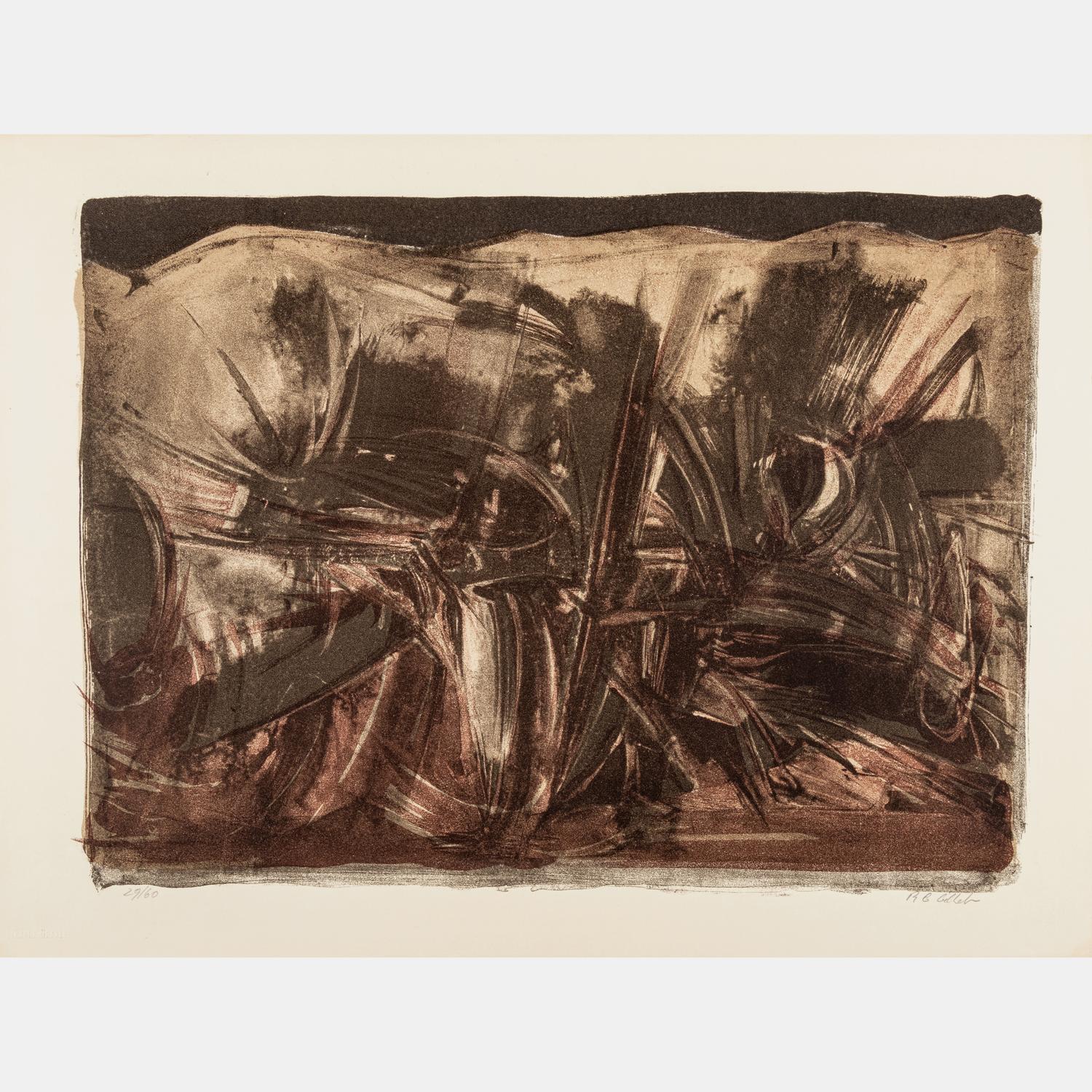 A Pair of Prints by Roger Edgar Gillet and Harold Persico Paris, 1955-1959