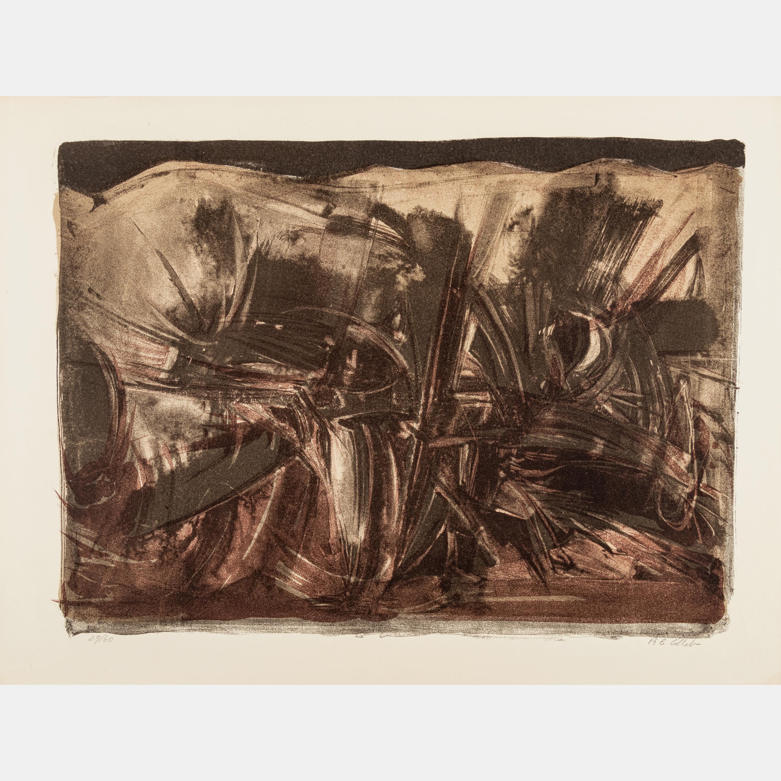 A Pair of Prints by Roger Edgar Gillet and Harold Persico Paris, 1955-1959