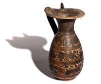 An Italo-Corinthian Black-Figured Olpe with Animal Friezes