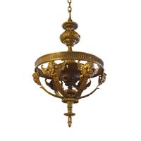 A Bronze Light Fixture from a Theater 19" W x 19" D x 32" H — United States, Circa 1920