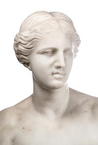 A Continental Marble Bust of Aphrodite