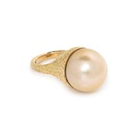 CULTURED GOLDEN SOUTH SEA PEARL RING