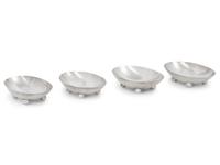 A Set of Four American Silver Footed Nut Dishes