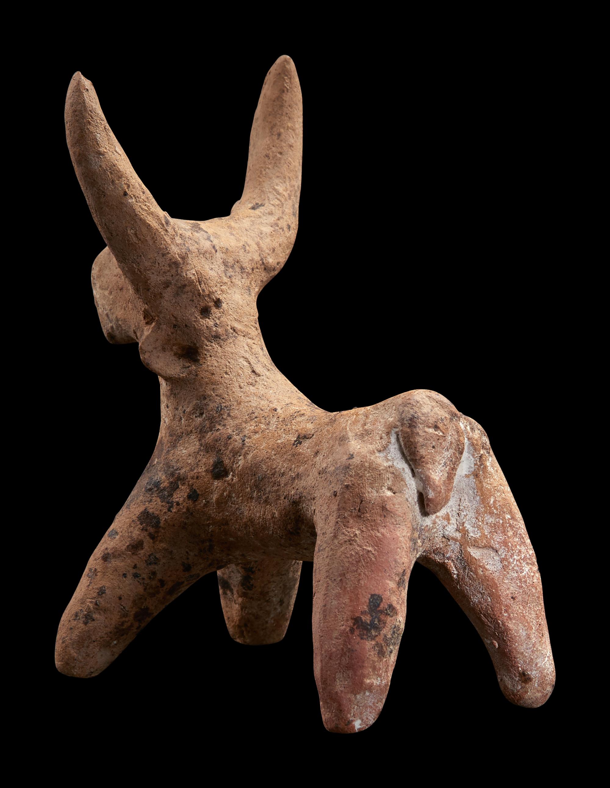 Two Near Eastern Clay Bulls