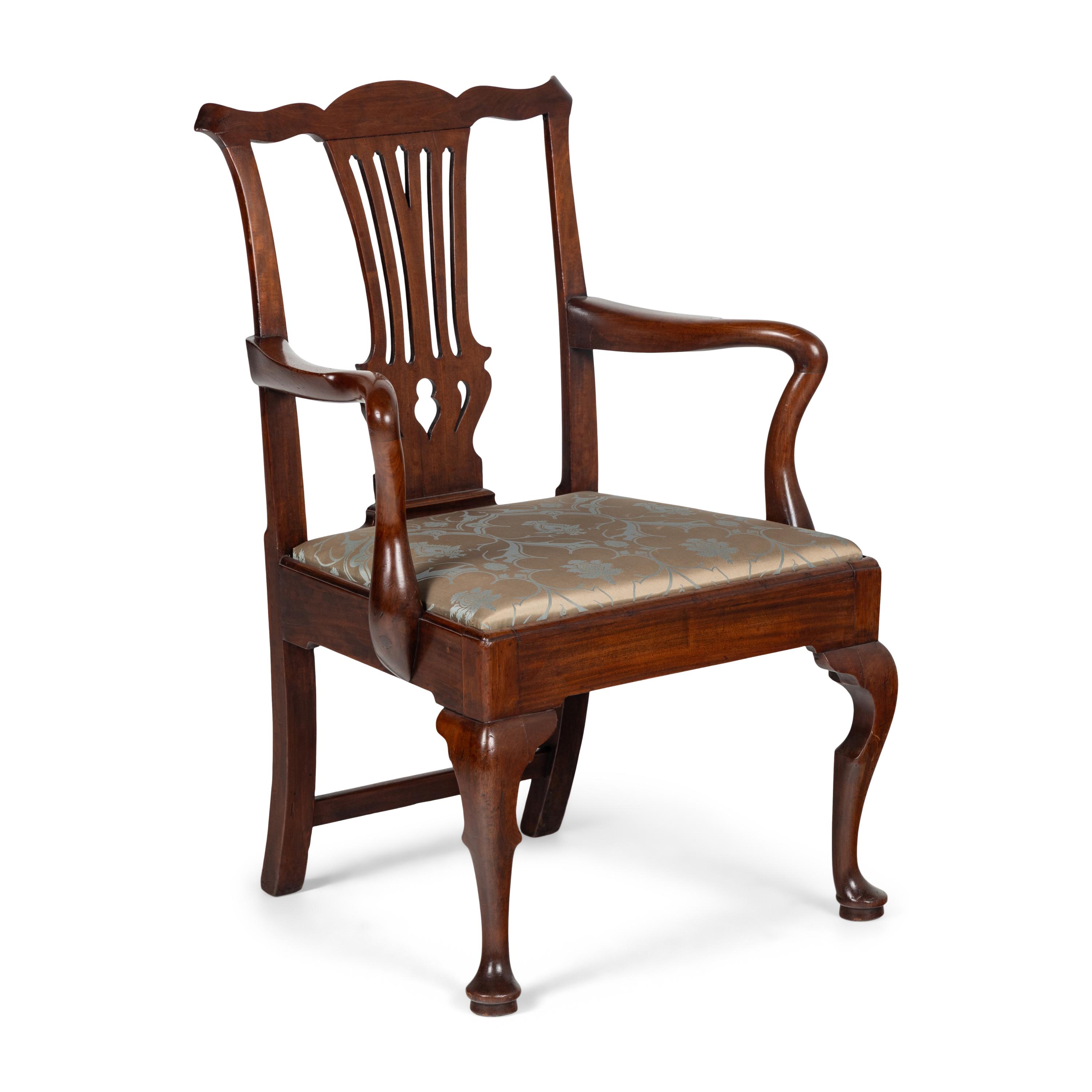 A Georgian Mahogany Armchair