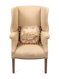 A Georgian Style Wingback Armchair