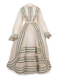 Three Piece Dress with Day and Evening Bodices, 1860s