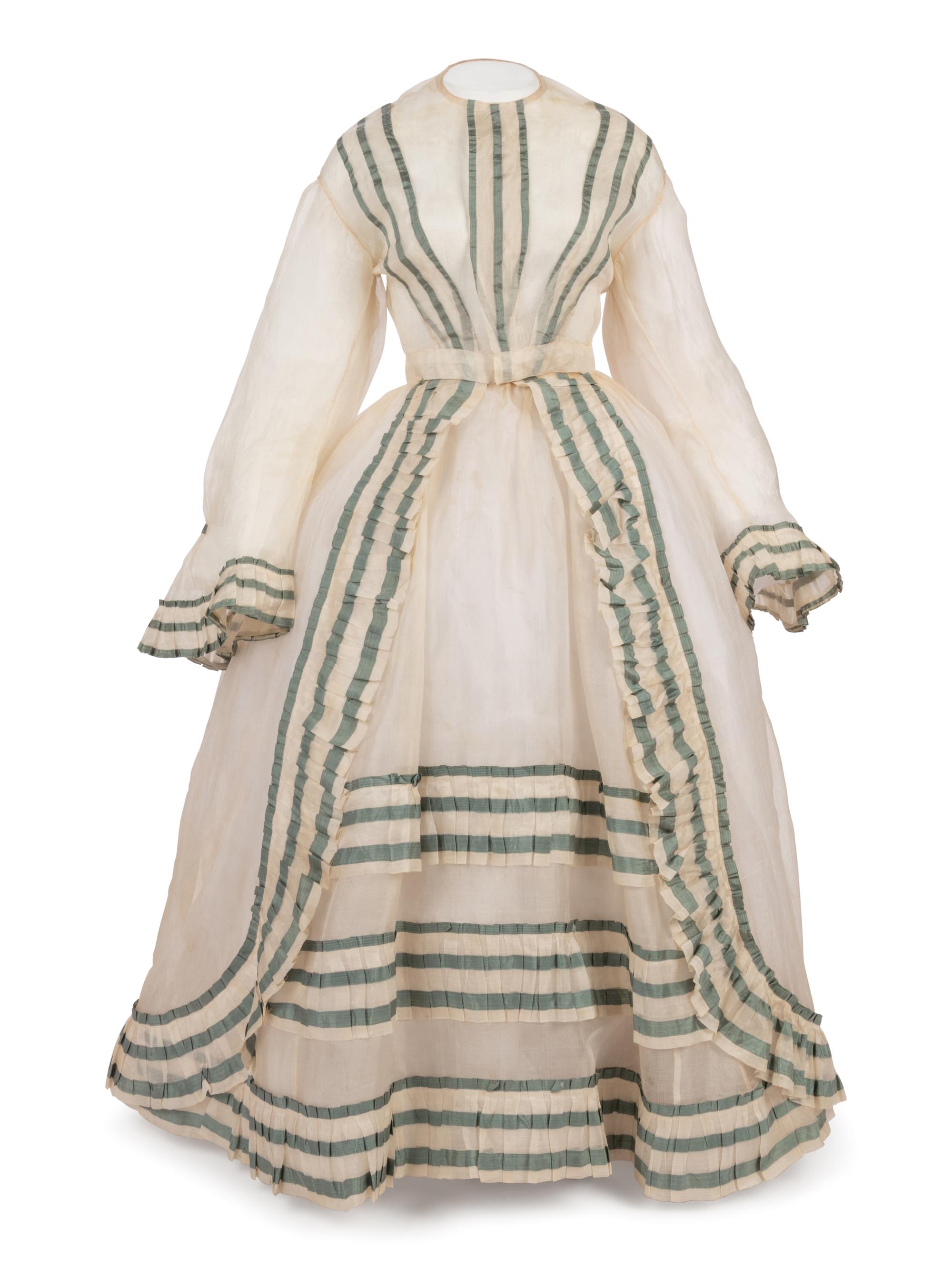 Three Piece Dress with Day and Evening Bodices, 1860s