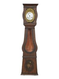 A French Polychrome Painted Comtoise Clock