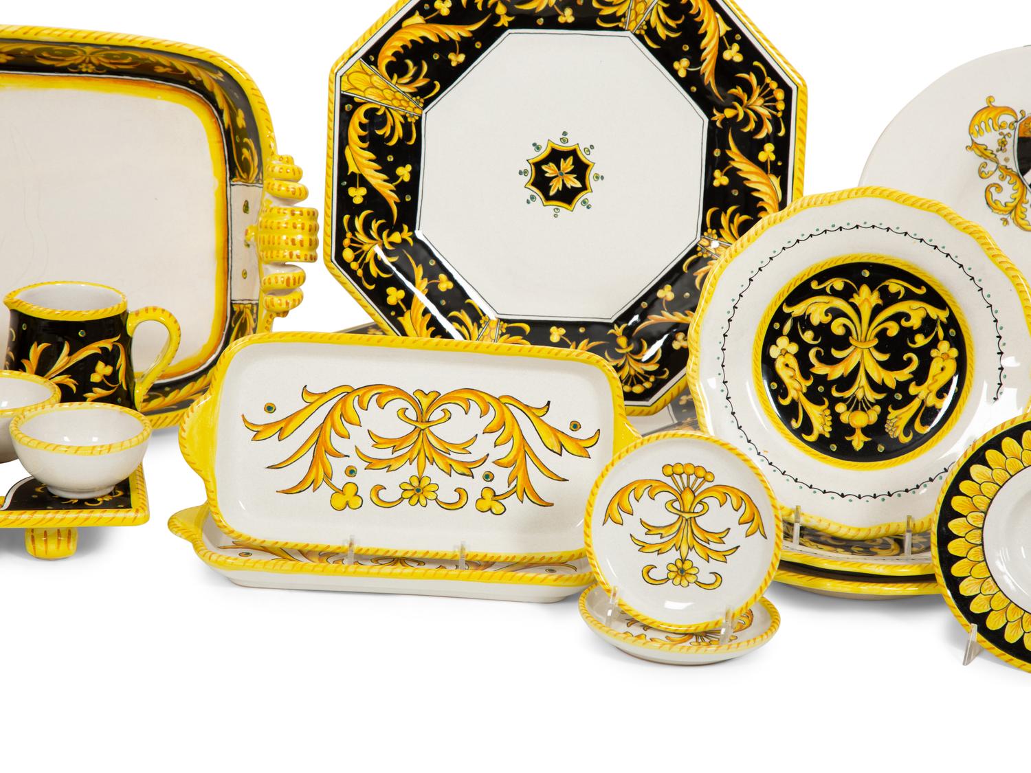 An Italian Faience Dinner Service