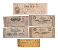 [CONFEDERATE - CURRENCY]. A large group of southern states currency, including: