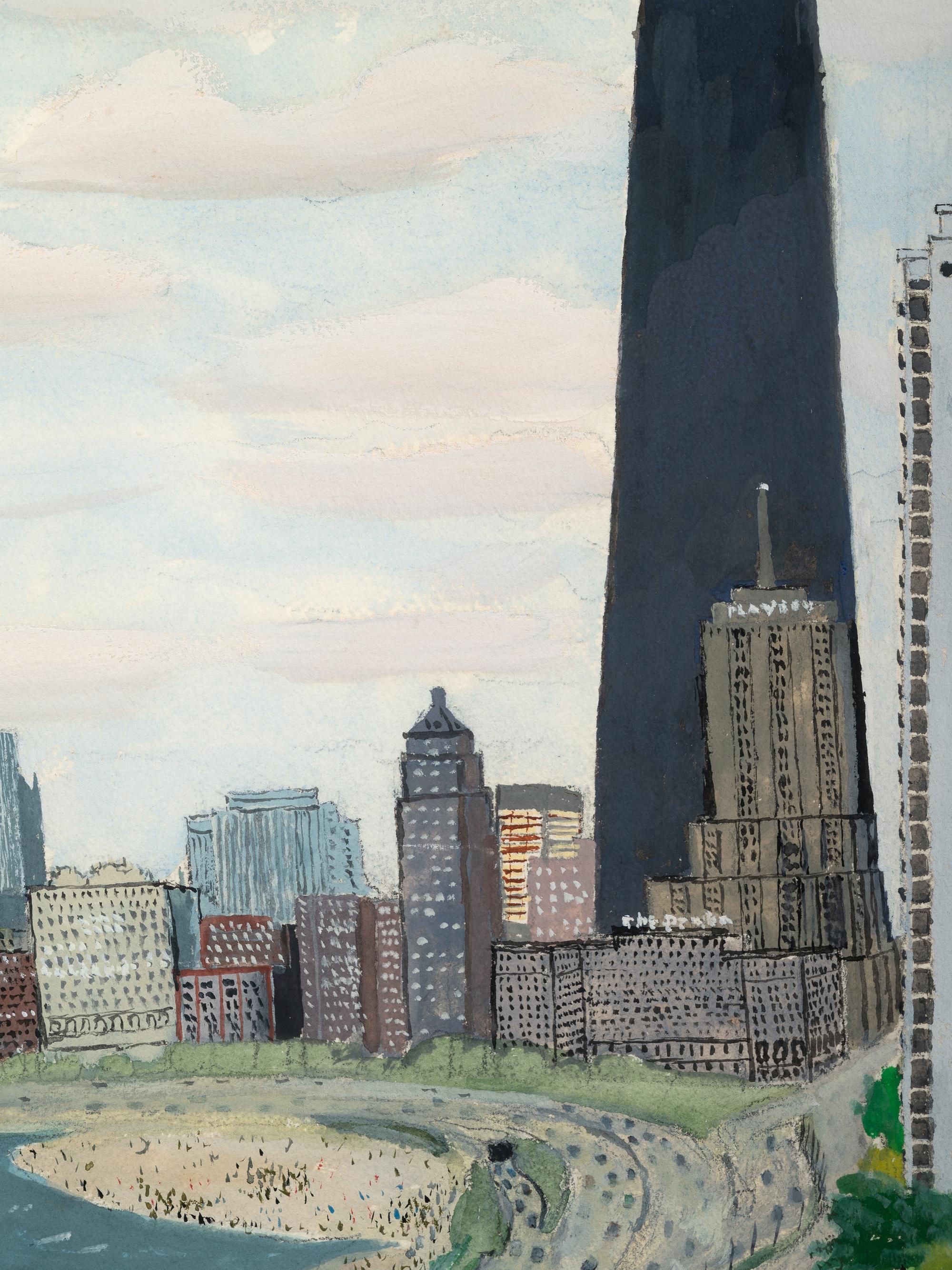 Untitled (Lake Shore Drive and Oak Street Beach, Chicago)
