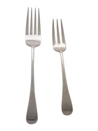 Two English Silver Serving Forks